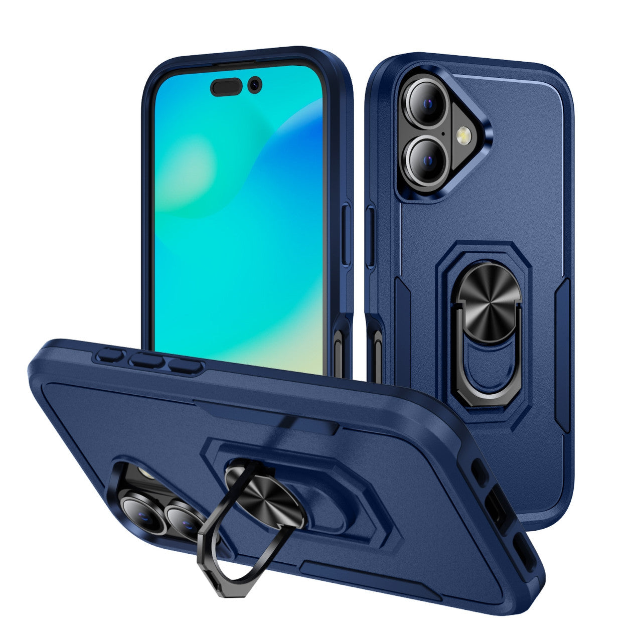 Coque robuste avec anneau pour iPhone 16 Plus Coque robuste avec anneau pour iPhone 16 Plus